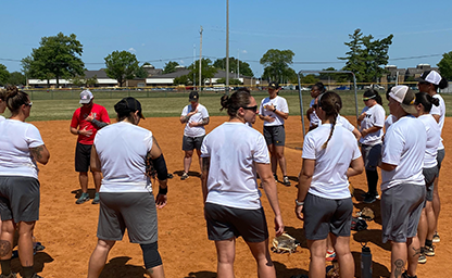 All-Army Women’s Softball Team Practice Mental Training Skills