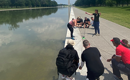 Army Public Health Command Leaders take the National Mall 